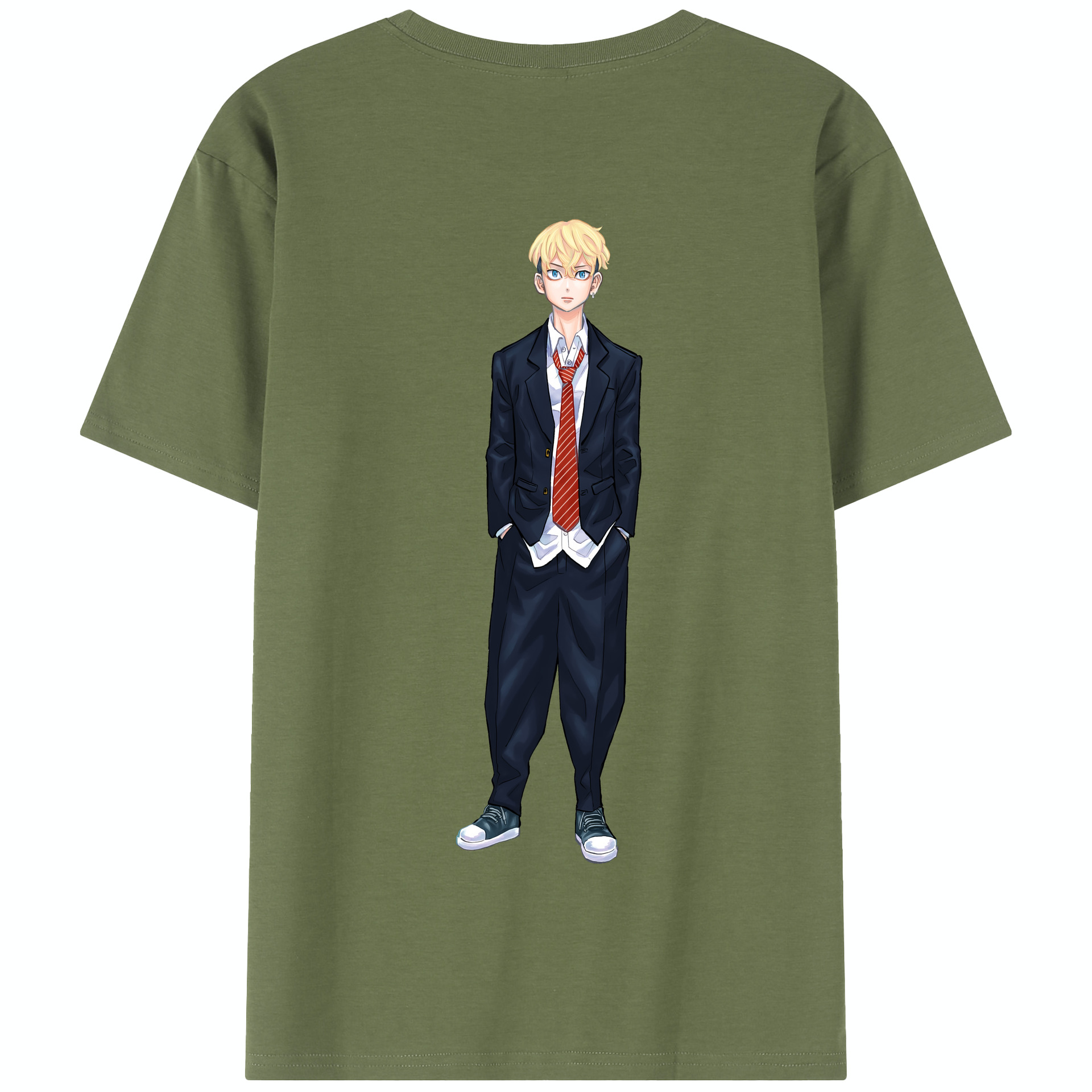 （画像用） 東京リベンジャーズ Tokyo Revengers 綿100％半袖Tシャツ（背面プリント）